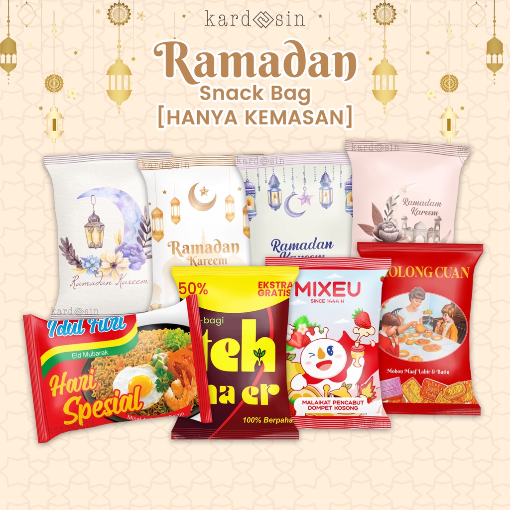 

[HANYA KEMASAN] RAMADHAN SNACK BAG RAMADAN IDUL FITRI IED MUBARAK AL FITR LEBARAN HAMPERS PARSEL AMPLOP ANGPAO PACKAGING KEMASAN CHIKI MAKANAN COKLAT CHOCOLATE PERMEN CANDY BUNGKUS BINGKISAN KERTAS KOTAK GIFT IDEAS BOX PINTEREST AESTHETIC ANTI MAINSTREAM