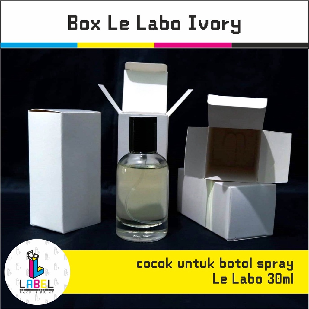 Dus Kemasan / Box parfum lelabo 30ml POLOS grosir bahan Ivory