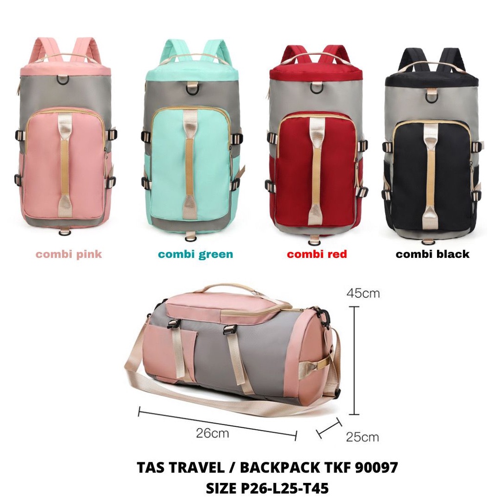 TERMURAH Tas Travel Backpack TKF 90097 / Gym Bag /Tas