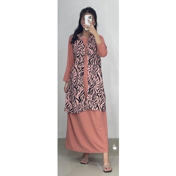 Gamis Rompi Motif Gamis Outer Motif