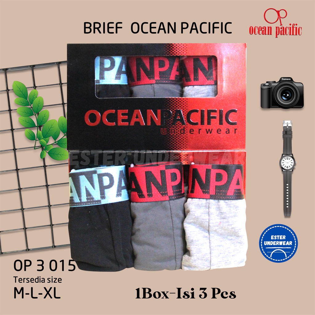 Celana dalam Pria OCEAN PACIFIC OP 015 ISI-3 PCS