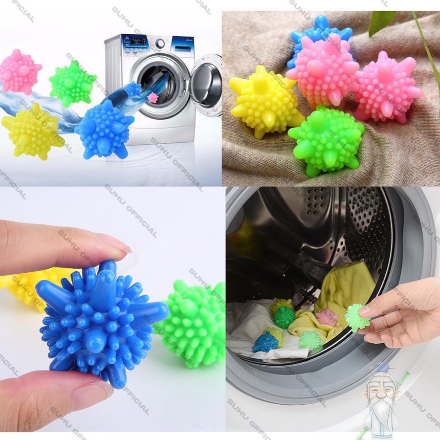 MAGIC BALL LAUNDRY / WASHING BALL / Bola Mesin Cuci Pembersih Pakaian