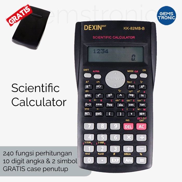 

Dexin Kalkulator Elektronik Scientific Calculator KK-82MS-B