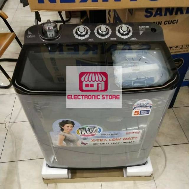 MESIN CUCI SANKEN 2 TABUNG 11 KG TW 1155