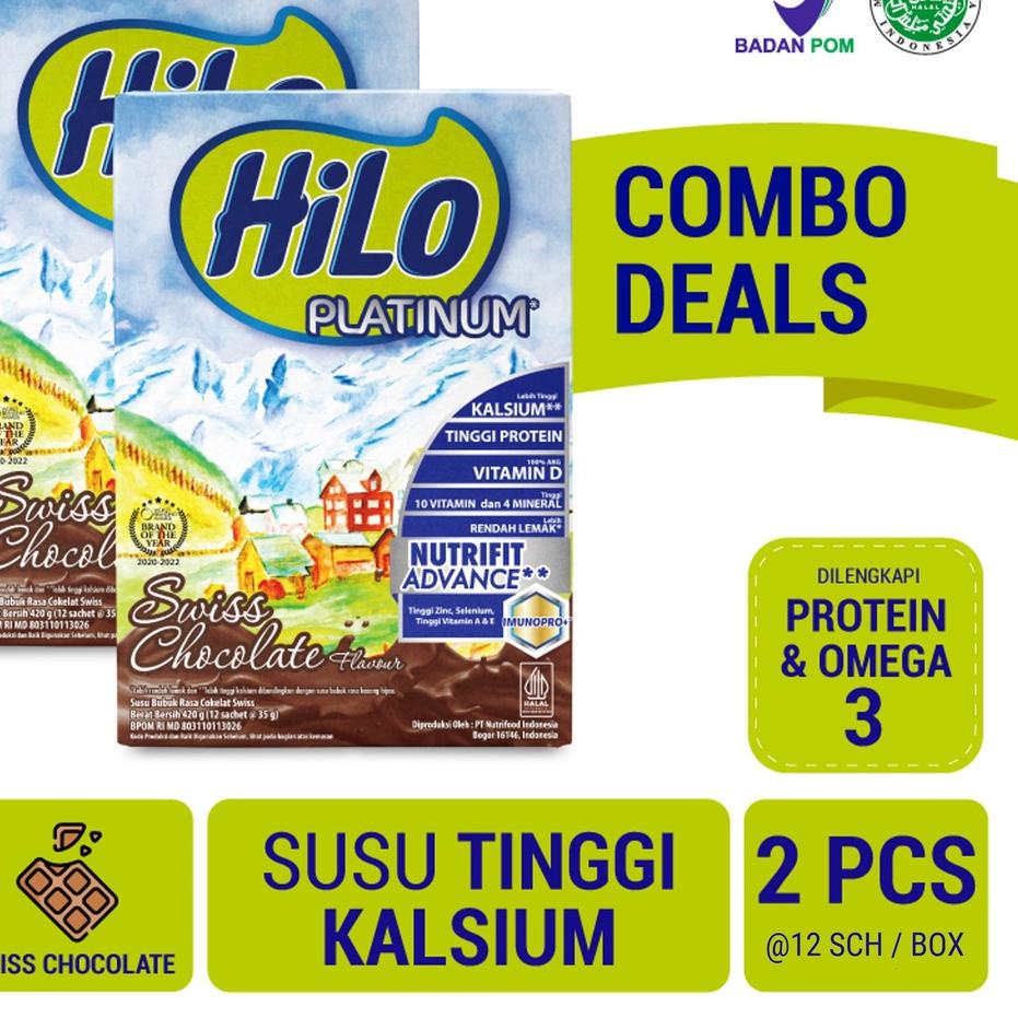 

Harga Grosir Twin Pack - HiLo Platinum Swiss Chocolate 420 gram - Susu Tinggi Kalsium