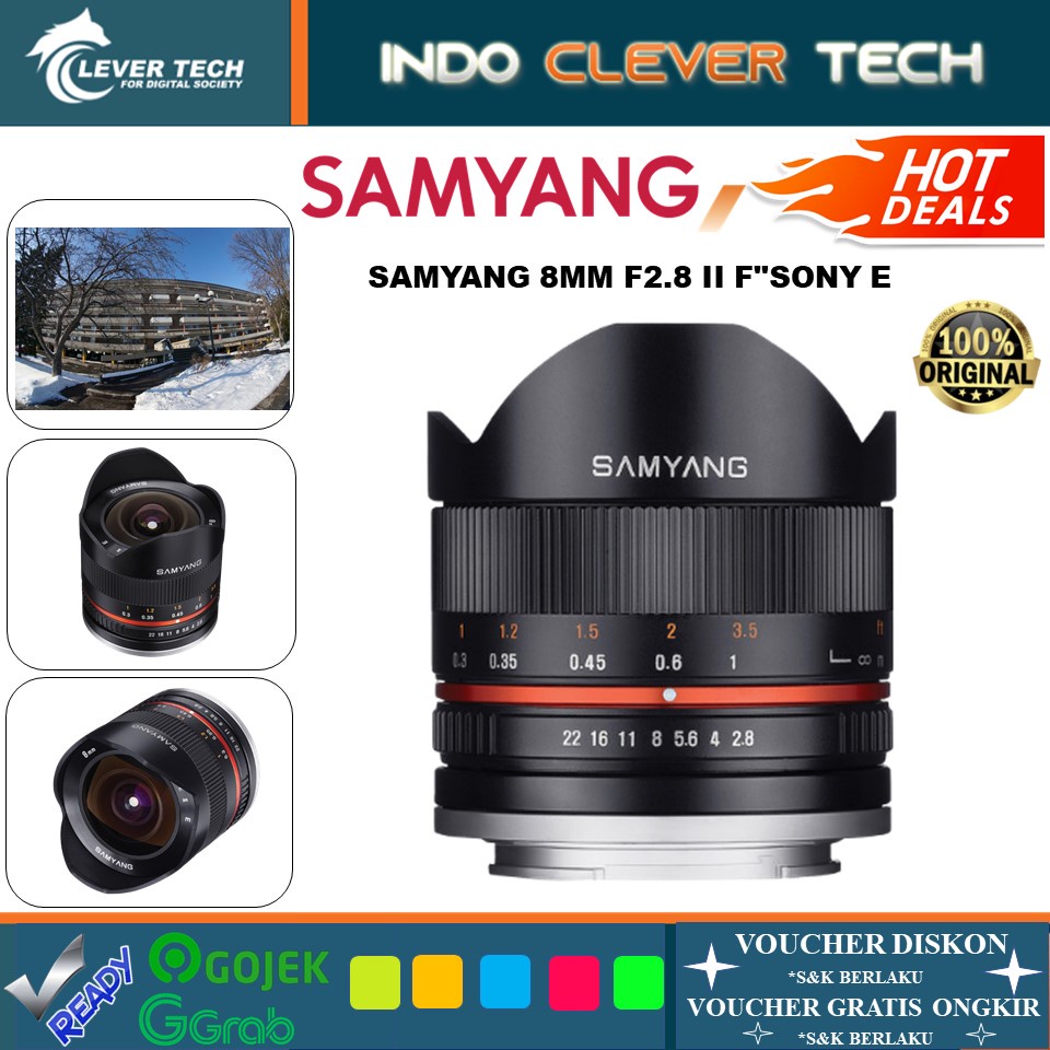 Samyang 8mm f/2.8 Fisheye II Lens for Sony E Mount
