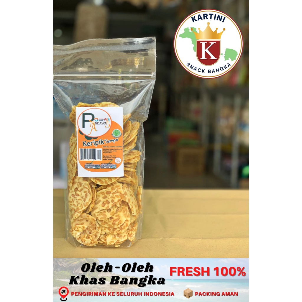 

Keripik Tempe Gurih Pandawa 250gr