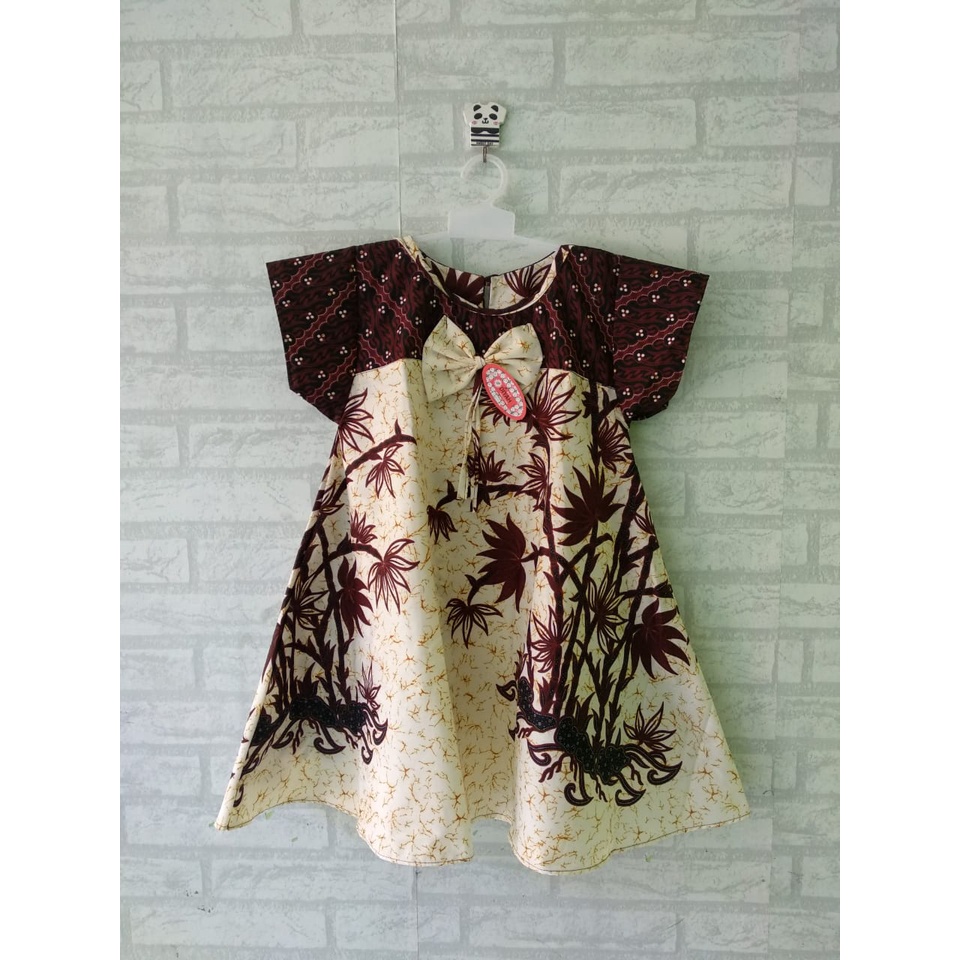 Dress batik anak size M usia 4-5,5th