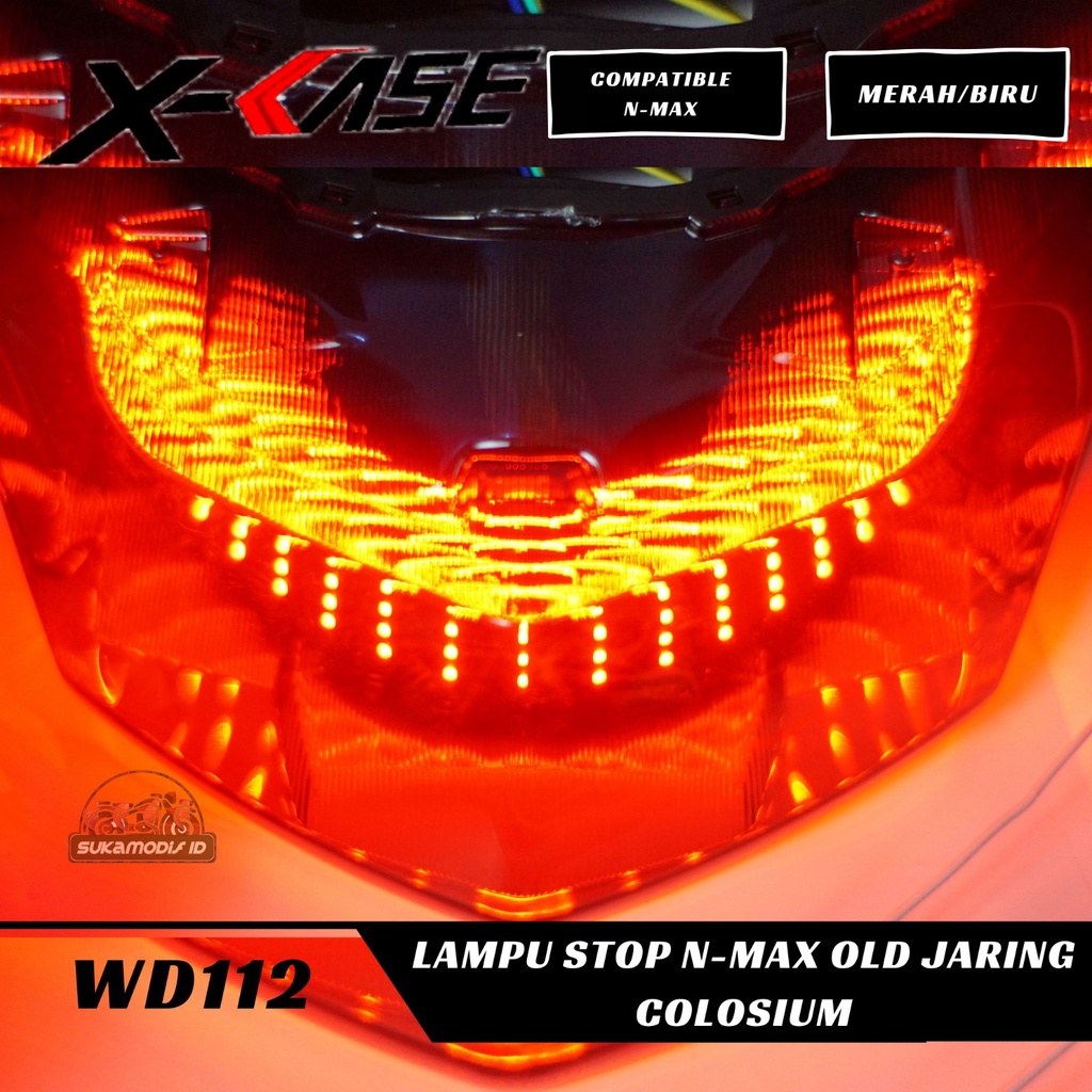 Paket Lampu Stop Nmax Old Universe Coloseum Spartan Mode Wings Transformer  Sen