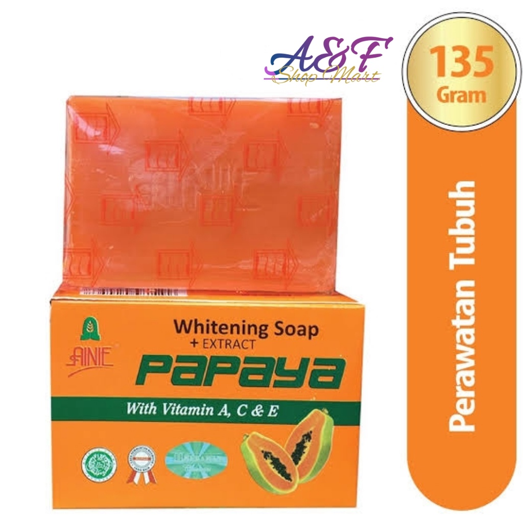 AINIE Brightening Soap Papaya 135gr Sabun Mandi Papaya