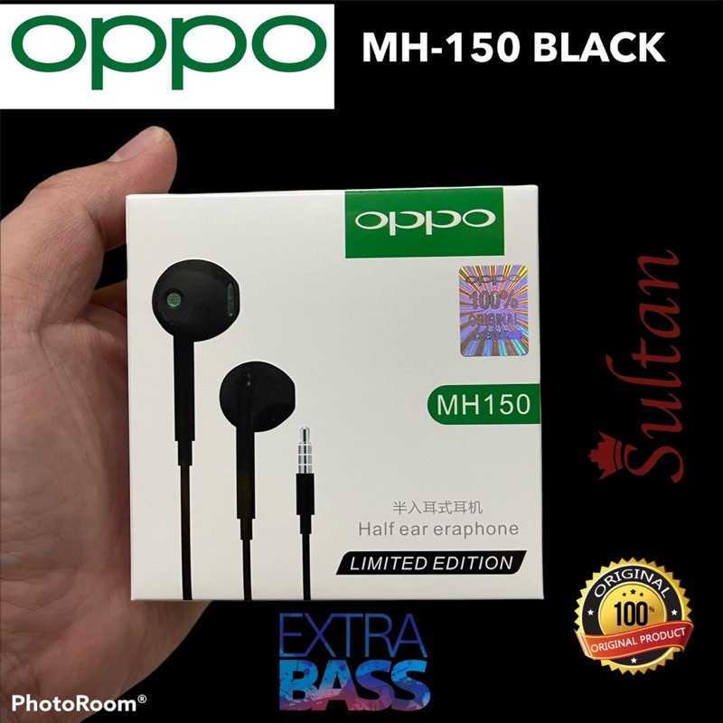 HANDSFREE OPPO MH150 BLACK EDITION EXTRA BASS PROMO by smoll