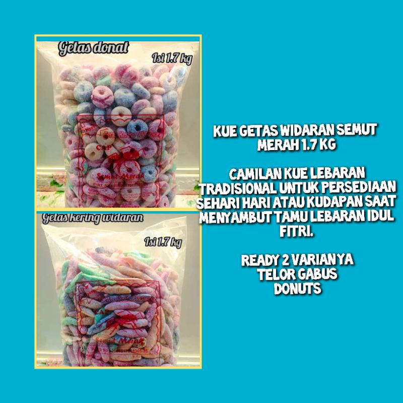 

1 BALL KUE GETAS WIDARAN SEMUT MERAH ( 1,7 KG )