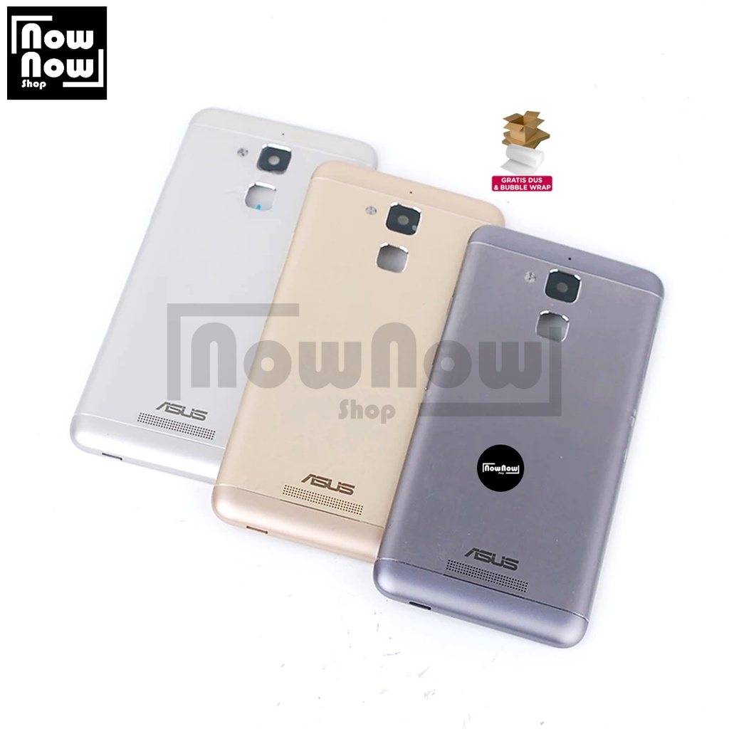 Backdoor Tutup Belakang Baterai Asus Zenfone 3 MAX 5,2 INCH ZC520TL X008 X008D X008DA X008DC X00KD Backcover Back Casing Housing Cover Belakang Back Case Panel Replacement Kaca