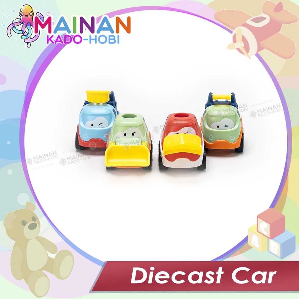 KADO ULANG TAHUN SET MAINAN ANAK DIY MINIATUR MOBIL DIECAST CAR