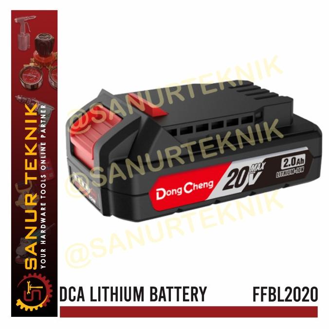 DCA FFBL2020 LITHIUM BATTERY BATERAI BATRAI 20V 2.0AH 2AH 2 AH