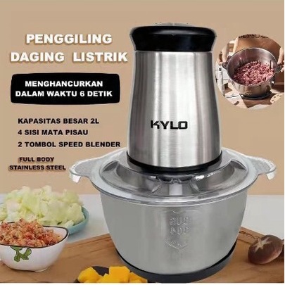 Stainless Blender / Blender Listrik Gilingan Daging Cooper Stainless 2 ltr / Blender Daging Stainless