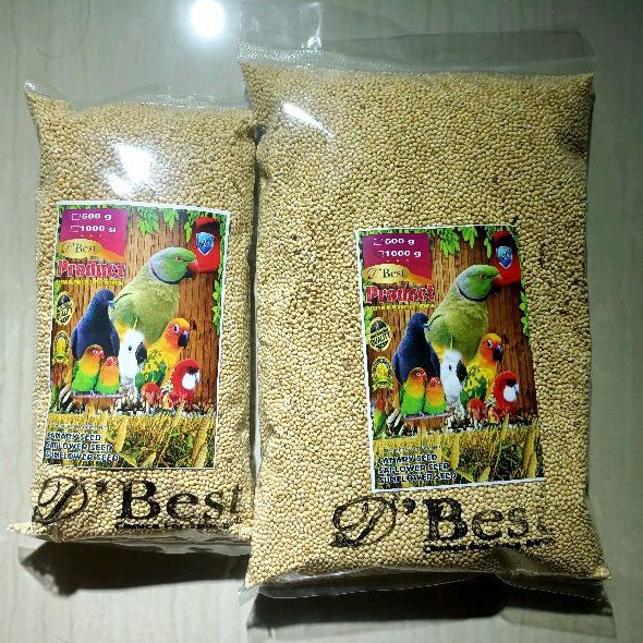 MILET PUTIH IMPORT PAKAN MAKAN BURUNG LOVEBIRD KENARI PERKUTUR PARKIT MILET PUTIH BEST