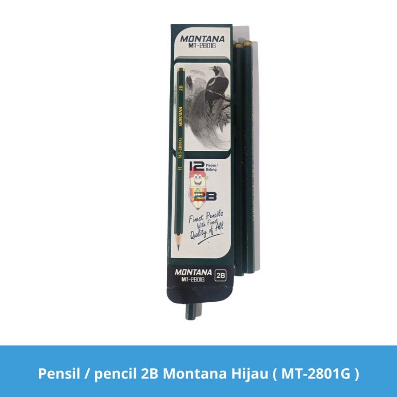 

Pensil / pencil 2B Montana Hijau ( MT-2801G )