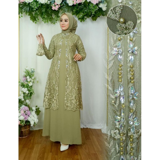 Gamis Tile Yasmin Dress Terbaru / Gamis Tile Seragaman / Gamis / Gamis Kondangan / Gamis Tile / Gamis Brokat / Gamis Pesta / Gamis Wisuda / Gamis Kebaya / Gamis Cantika / Kebaya