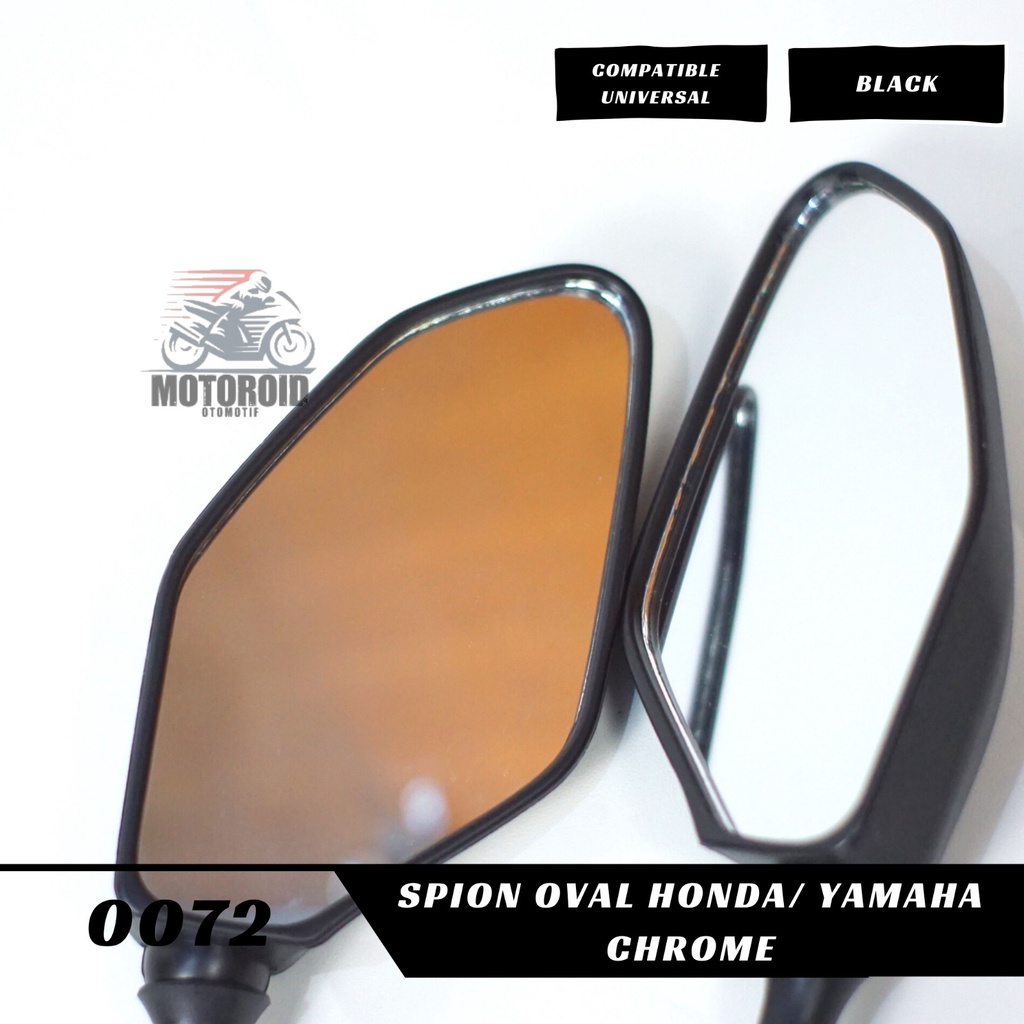 Spion Standard Xmax Yamaha  Hond Black Oval Universal New Produk