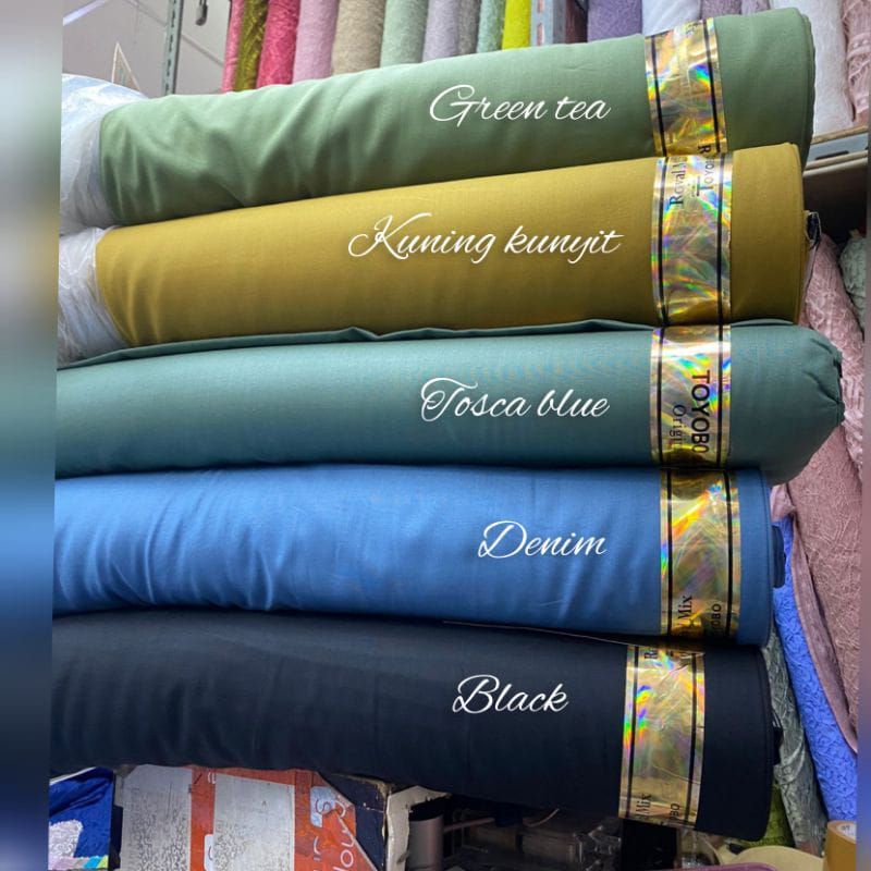 Katun Toyobo / Bahan toyobo / Kain toyobo / Kain katun toyobo ( harga Setengah meter)