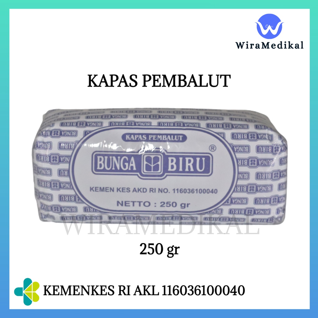 Kapas 250gr / Kapas Bunga Biru