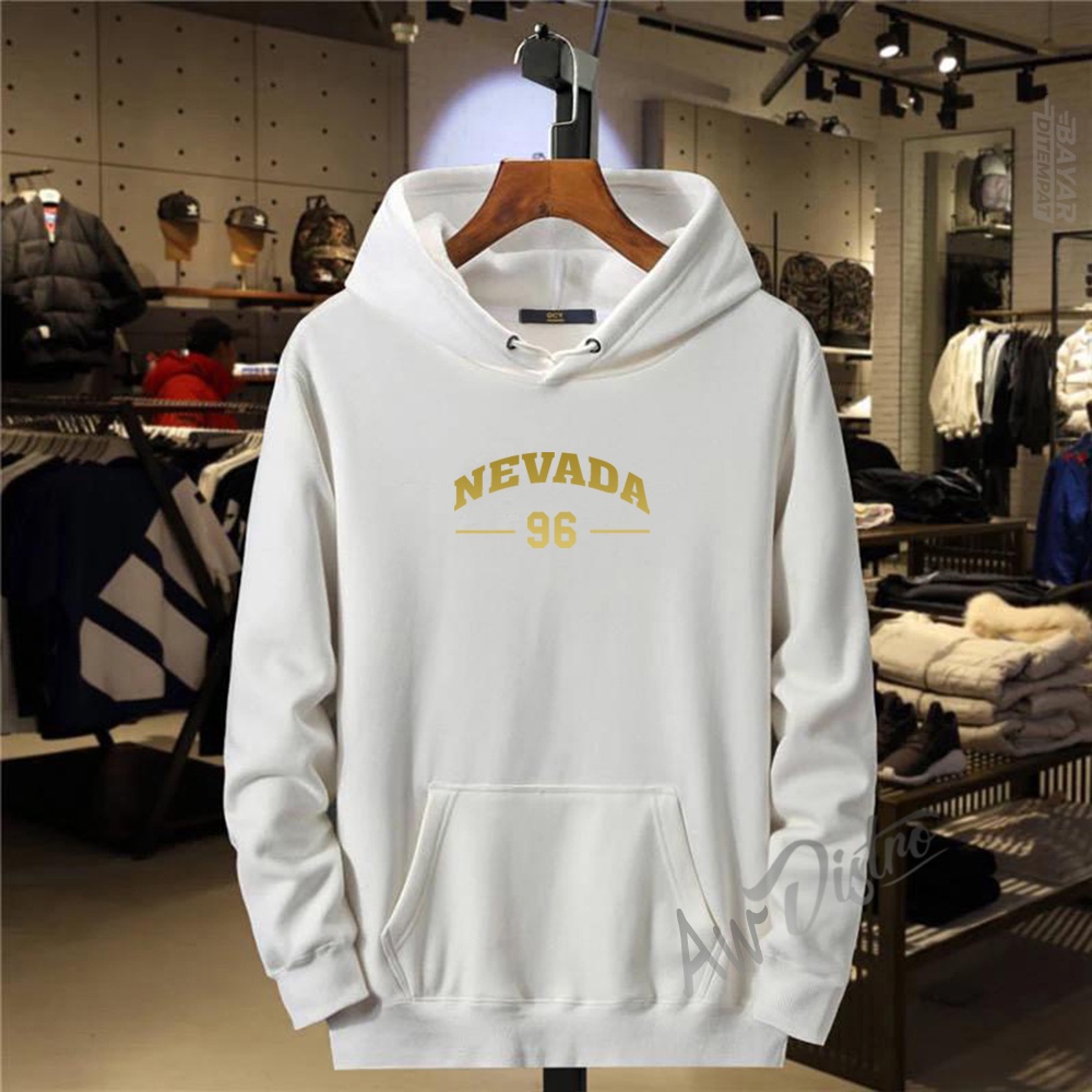 COD Hoodie Distro NVD 96 Text Gold Premium Quality Sweater Tulisan Jaket Cewek/ Cowok Kata-Kata Hoodie Sablon