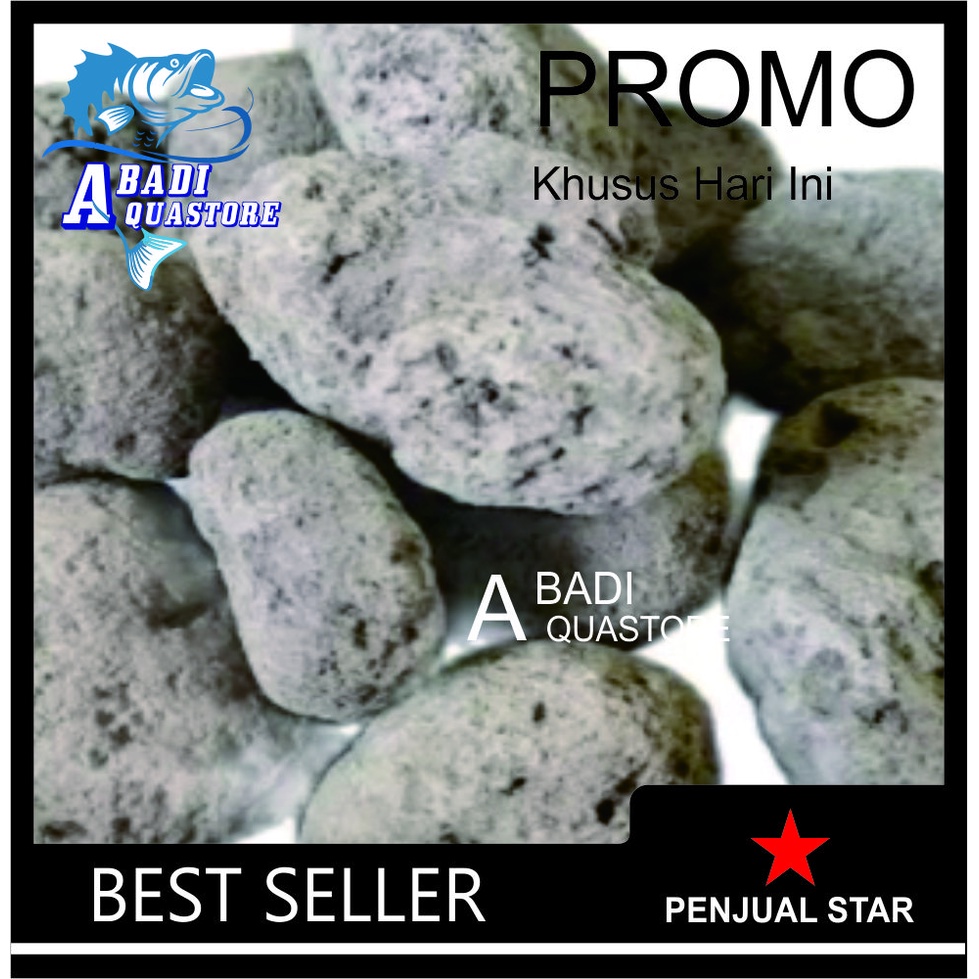 Batu Apung (500 gr) - Batu Gombong - Media Filter Aquarium Aquascape - Media Filter Kolam - Batu Apu