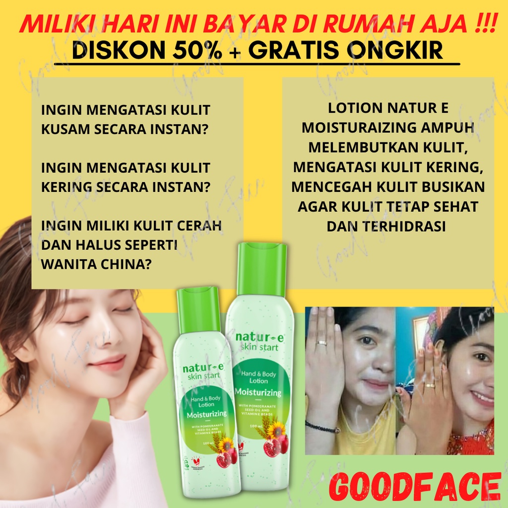 BODY LOTION KULIT KERING NATUR E SKIN START HIJAU ORIGINAL BPOM 100ML