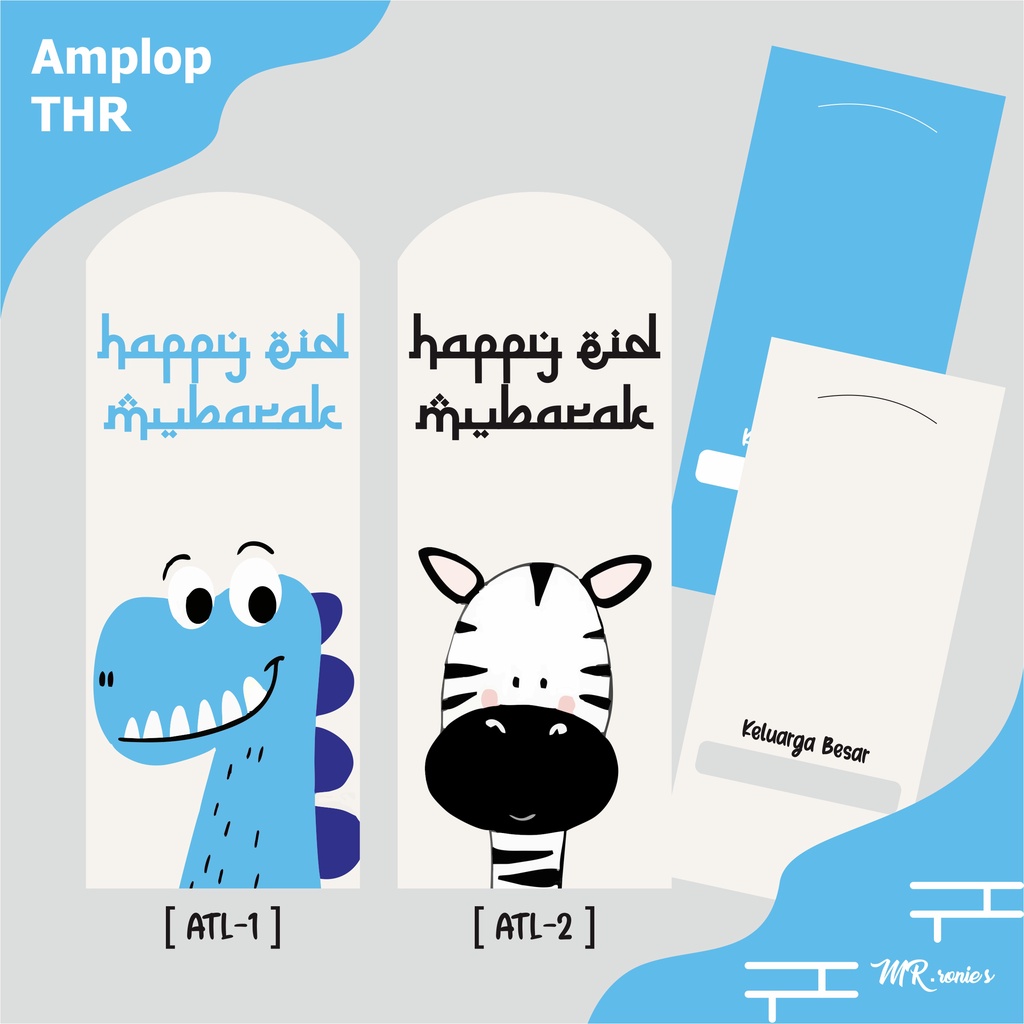 

AMPLOP LEBARAN UNIK LUCU CUTE MOTIF ANIMALS THR ATL-1