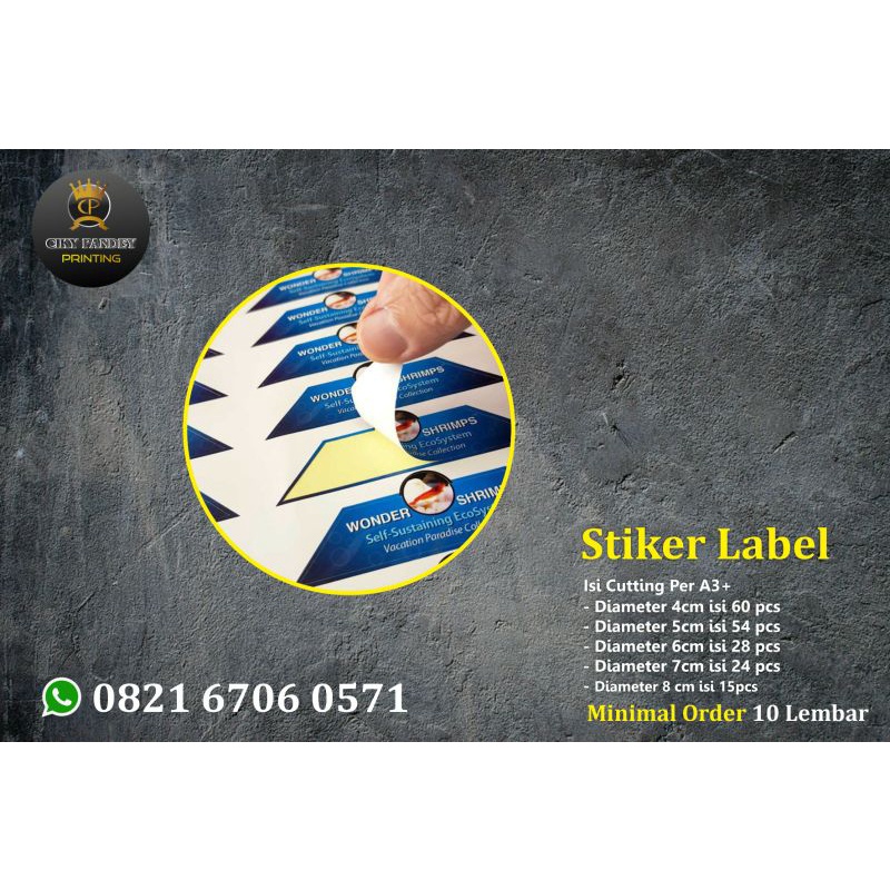 

Stiker label kromo / label makanan / label kemasan / stiker label