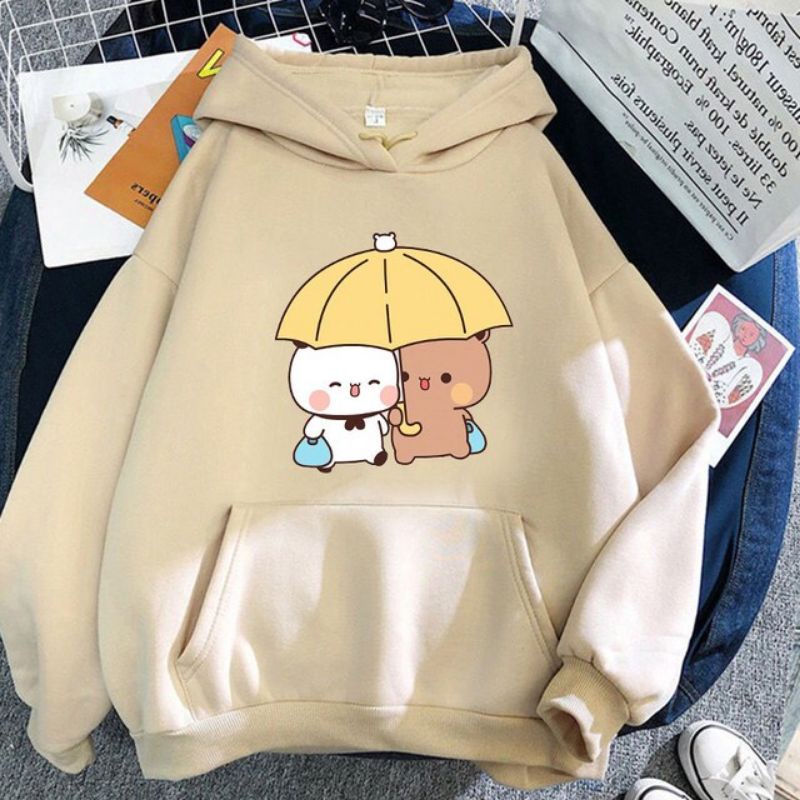 DUA PAYUNG _ Sweater Hoodie Anak Perempuan Mint | Jaket Anak Cewek Lucu (Sablon DTF)