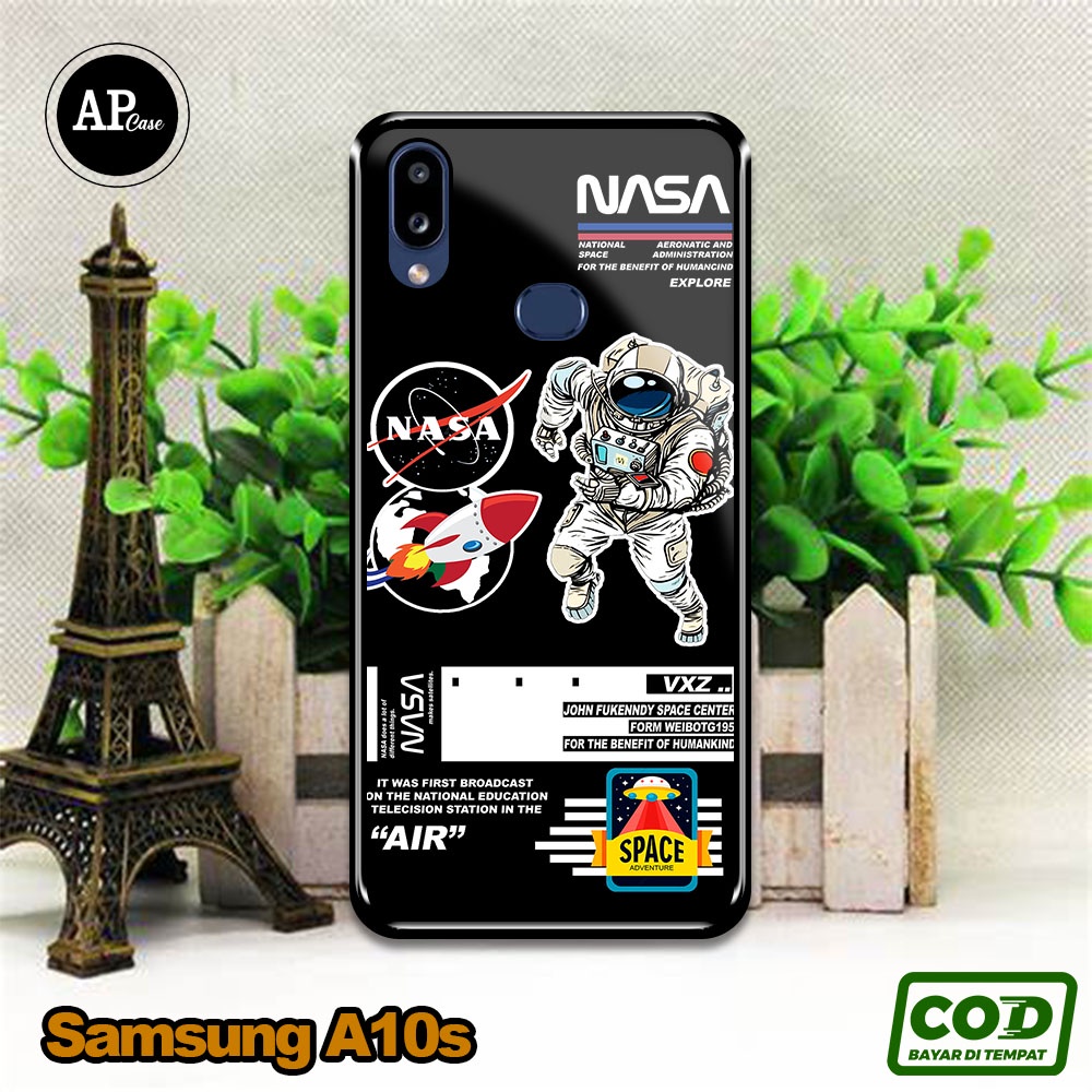 Case SAMSUNG GALAXY A10S Hardcase 2D Glossy Case Motif Nasa Series Terbaru - Custom Case - Casing Hp