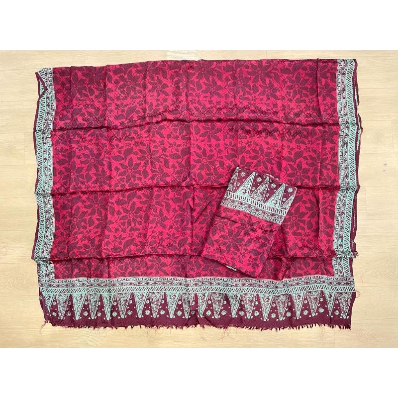 SETELAN KAIN BATIK VISCOSE SEMI SUTRA CAP TULIS KHAS CIREBON TRUSMI