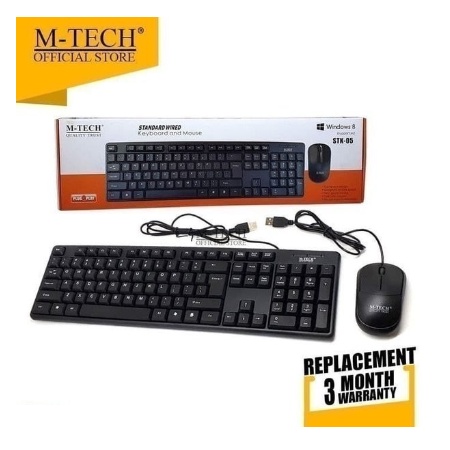 Keyboard Mouse Usb M-Tech Stk-05 wired Standard Mtech Stk 05