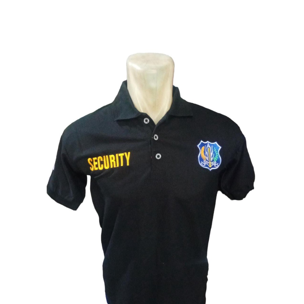 Kaos Polo Security Biru dongker - Kaos Polo Security Hitam