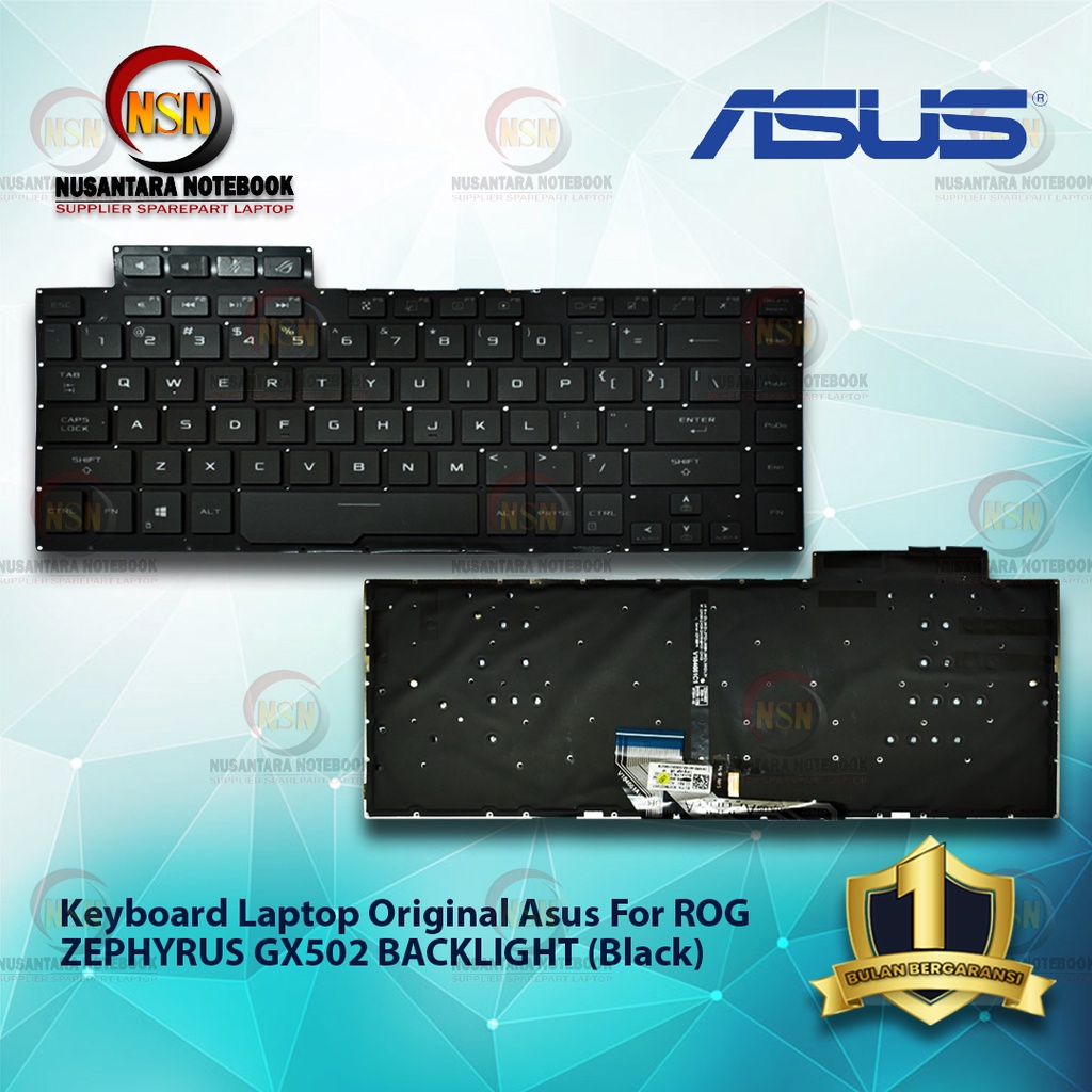 Keyboard Original Laptop Asus For ROG ZEPHYRUS GX502 Backlight BLACK