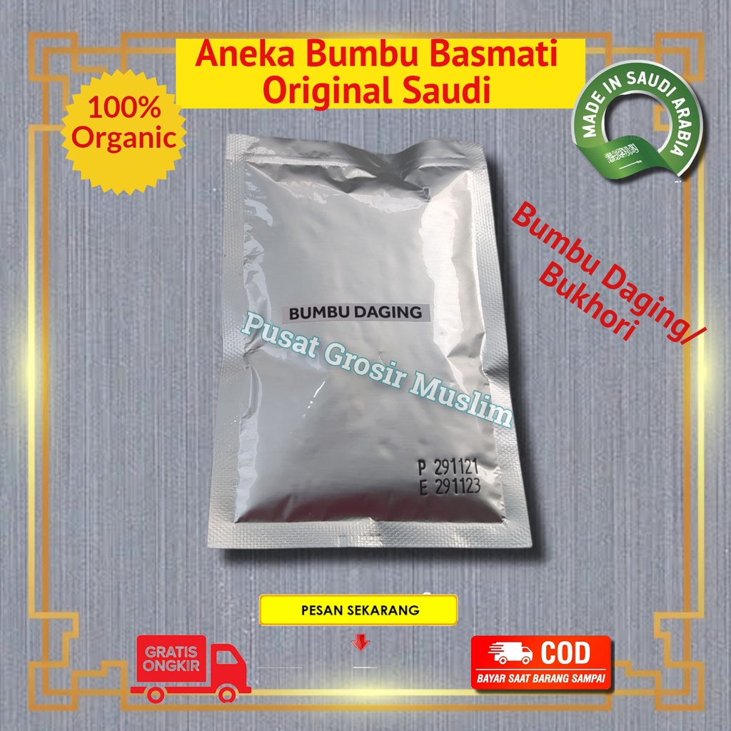 Bumbu nasi kebuli Arab lengkap Briyani Mandhi Kabsah Bukhori 15gr, 10gr Original Saudi