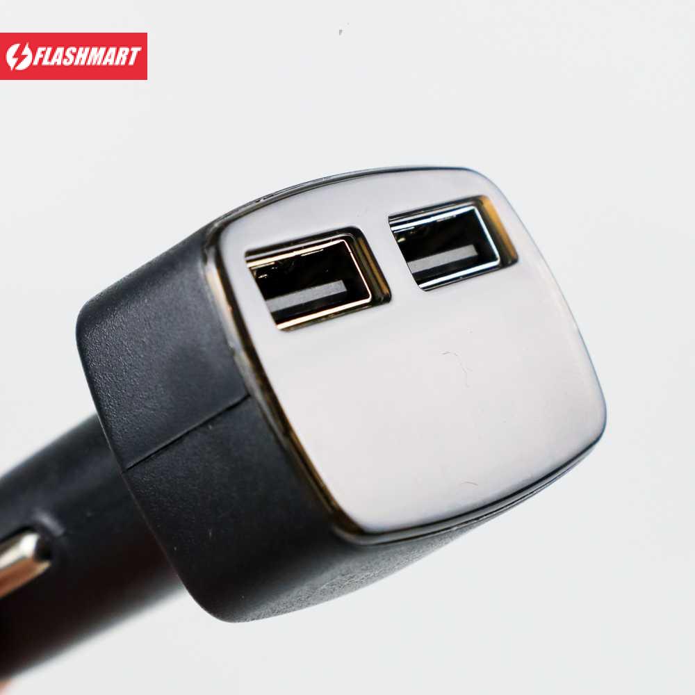 Flashmart Dual USB Car Charger with LED Display - EC2