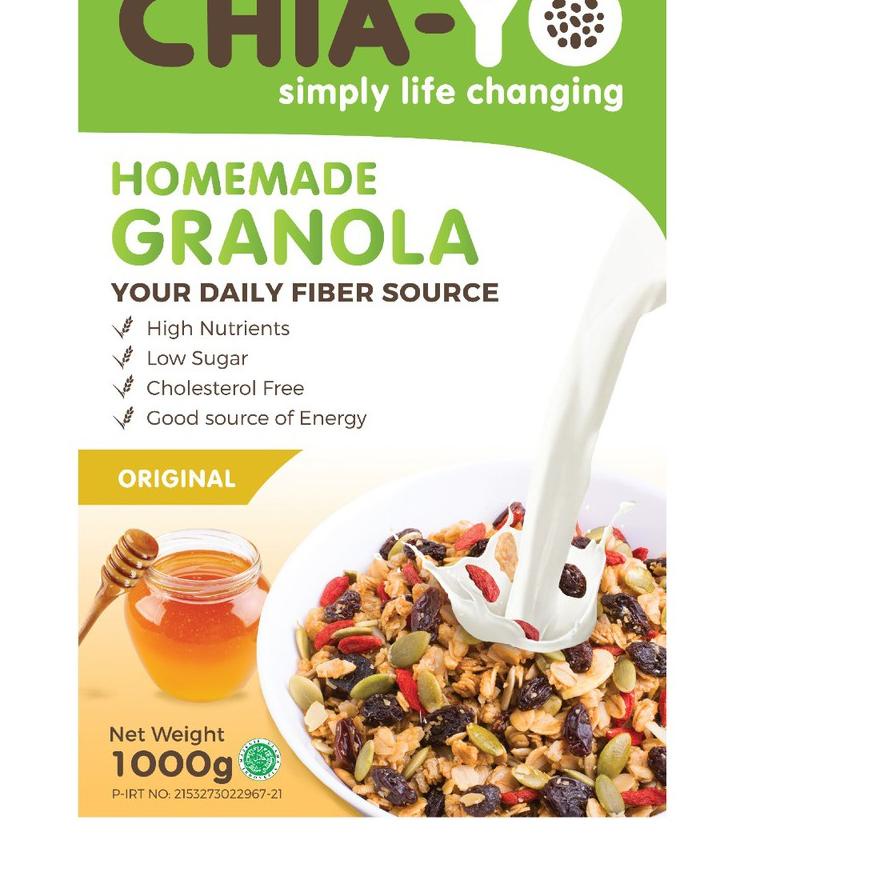 

✫ Chiayo Homemade Granola Original 1kg ◘