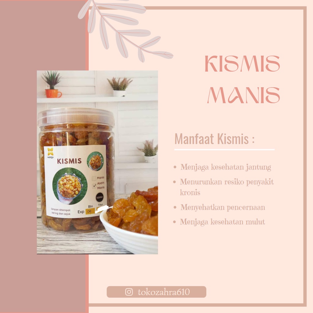 

Kismis Manis Golden Raisin 500 Gram