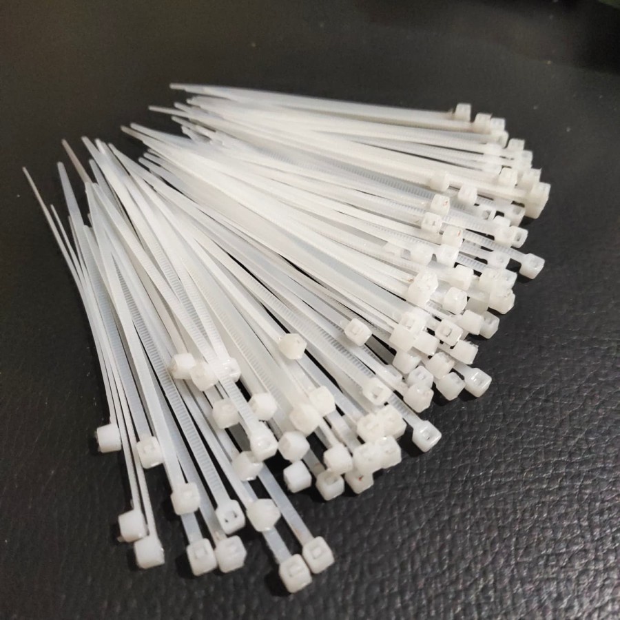 

KABEL TIES UKURAN 2,5 X 100MM , TALI SEGEL KEMASAN PLASTIK ISI 100 PCS