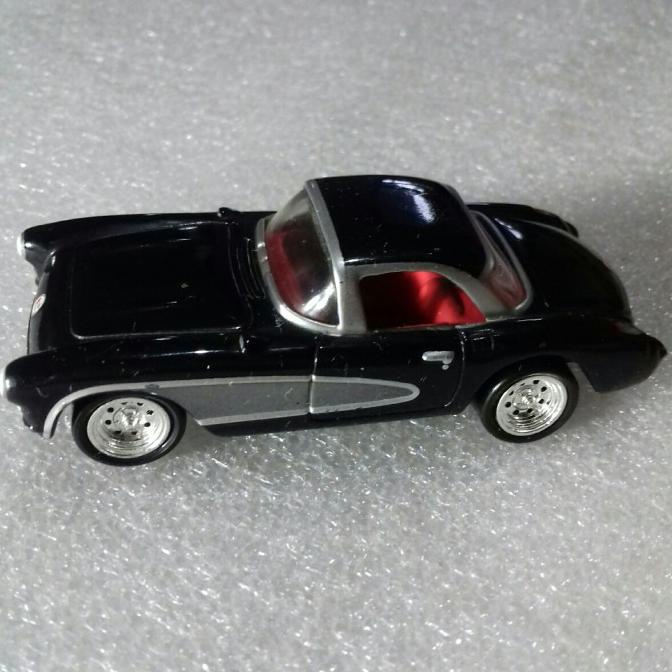 JOHNNY LIGHTNING 1957 CHEVY CORVETTE USED UNDER LICENSED. LOOSE. HITAM