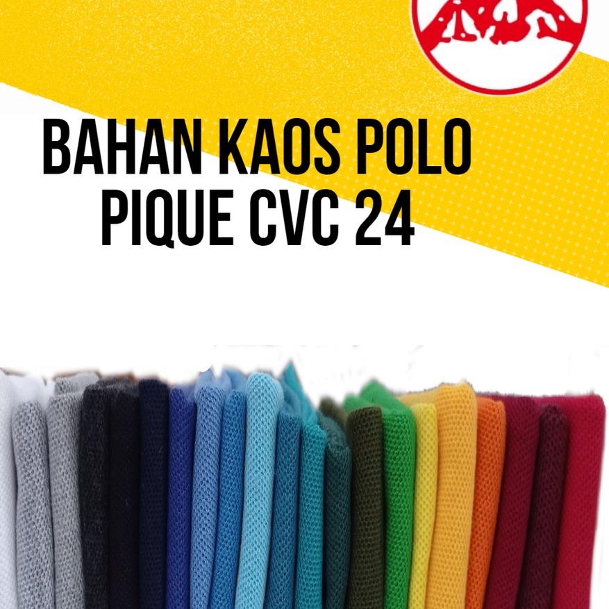 ♀ Pique/Lacoste CVC 24s per KG | Bahan Kain Kaos Polo /Kaos Krah ☻