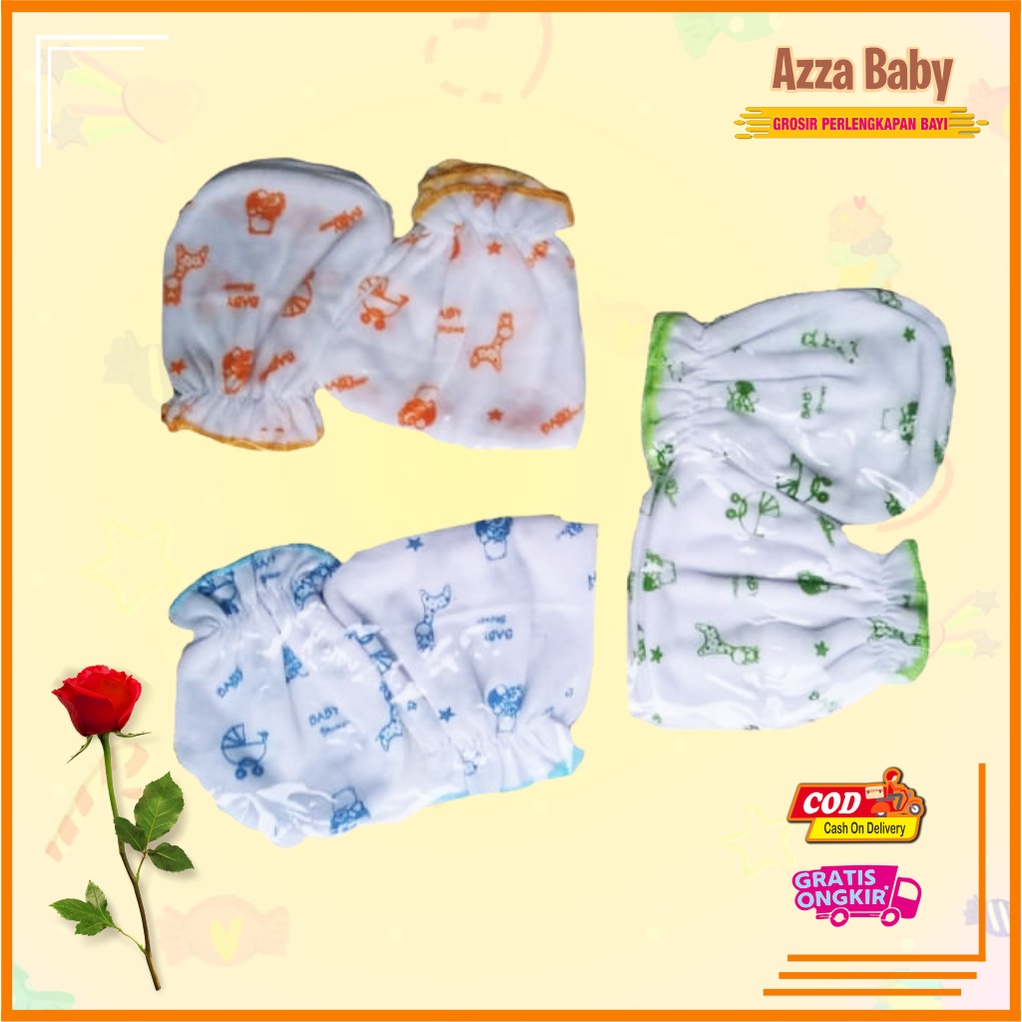 3 Set Sarung Tangan dan kaki Bayi Premium