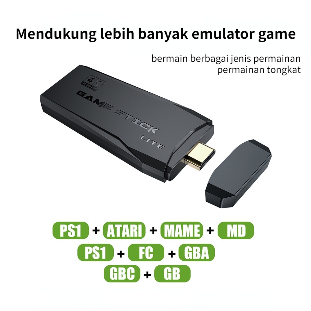 YUN Mall STOCK READY M8 Video Game box Console 2.4G Stick 4K 5000games 64GB Retro Para PS1/GBA permainan Stok yang cukup