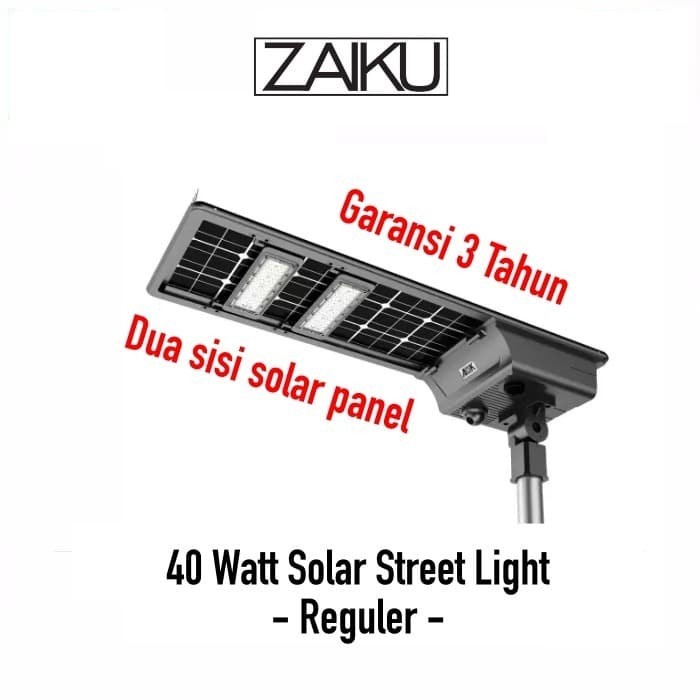 Original Zaiku 40 Watt All inOne Solar Street Light Lampu Jalan Surya