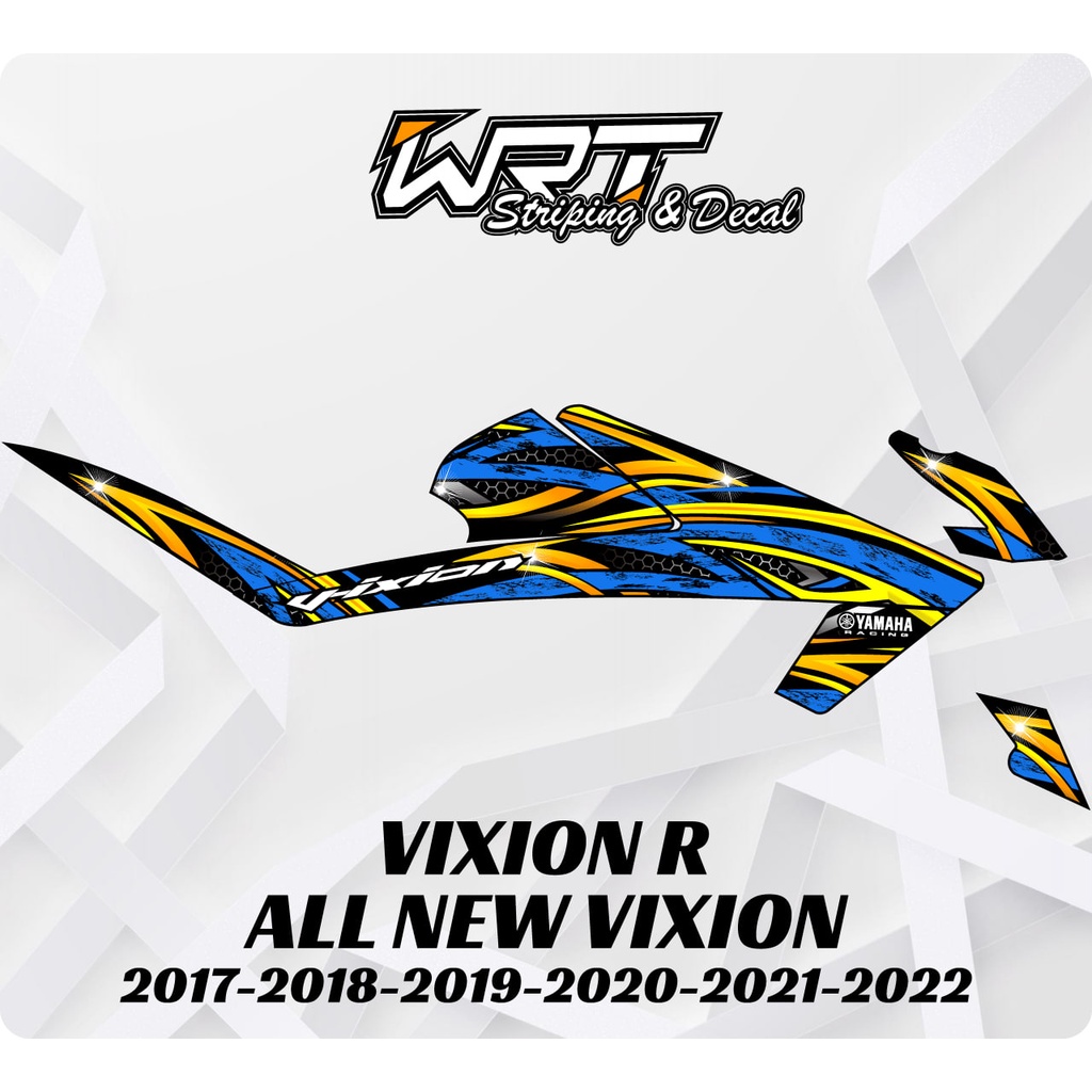 Striping Stiker Decal Vixion R All New 2017 2018 2019 2020 2021 2022 2023 Laxury