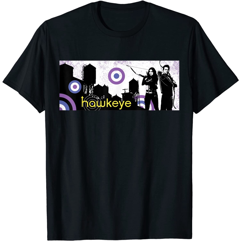 KAOS Marvel Hawkeye Kate Bishop and Clint Barton Banner T-Shirt