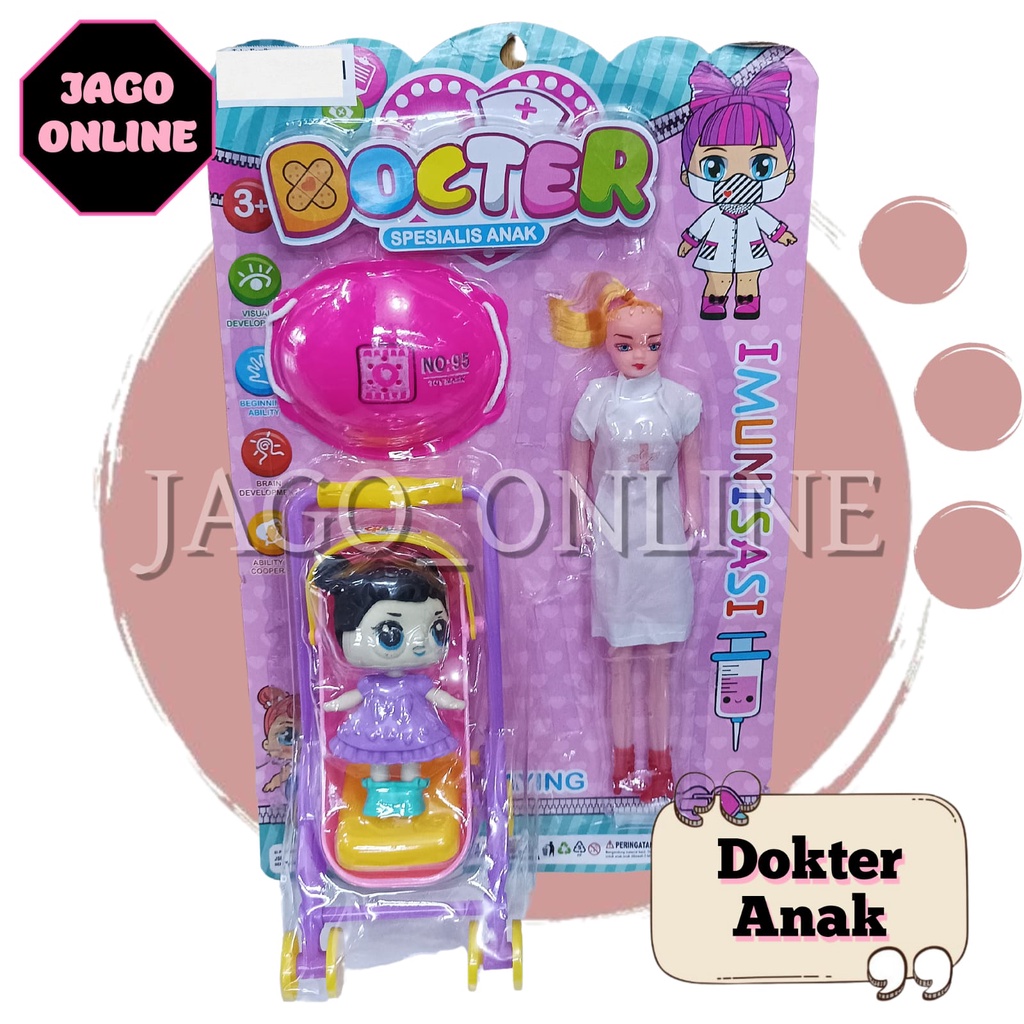 Mainan Anak Dokter Dokteran Bayi dan Anak Dokter Set Lengkap
